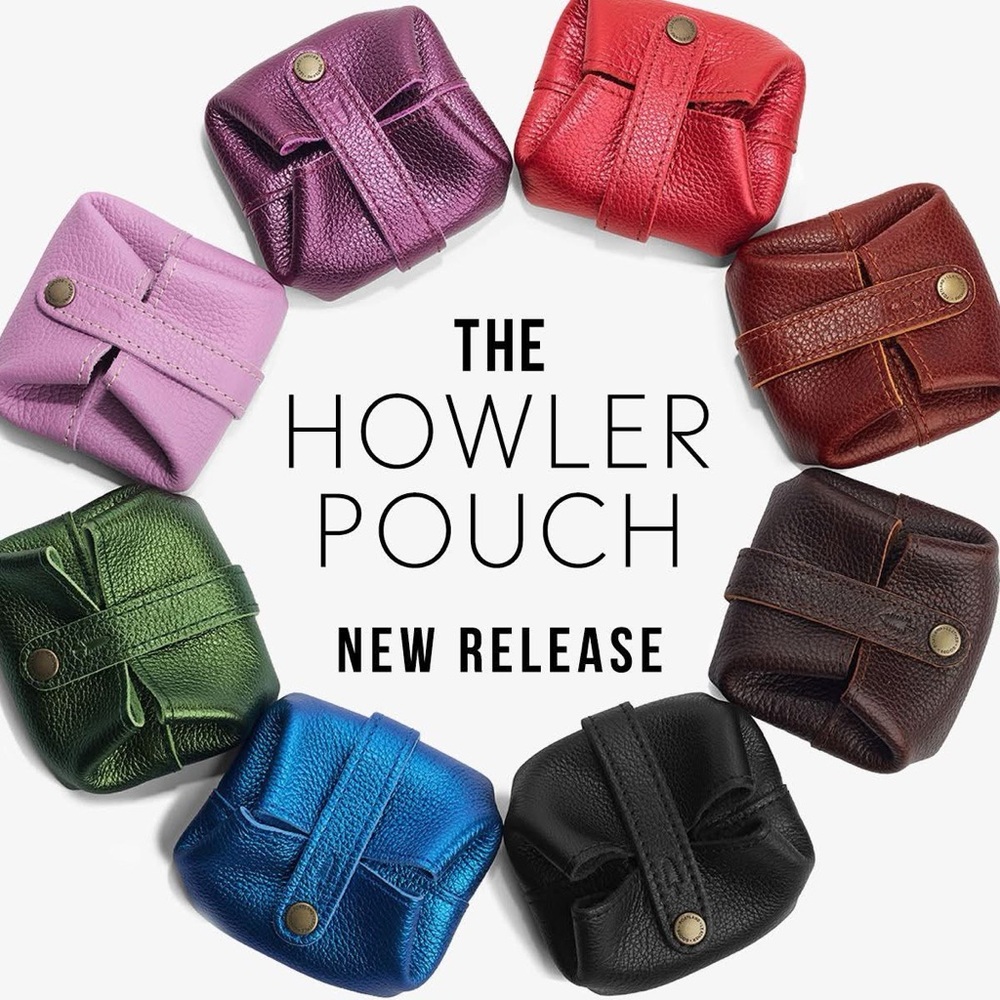 PORTLAND LEATHER Howler Pouch Metallic Greench - Picture 3 of 5